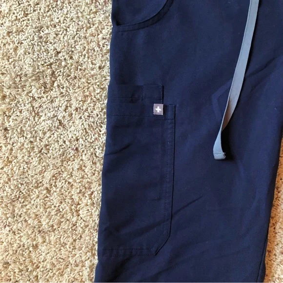 FIGS Cargo Scrub Pants Bottoms Navy Blue Size XS / T Tall - Picture 7 of 13